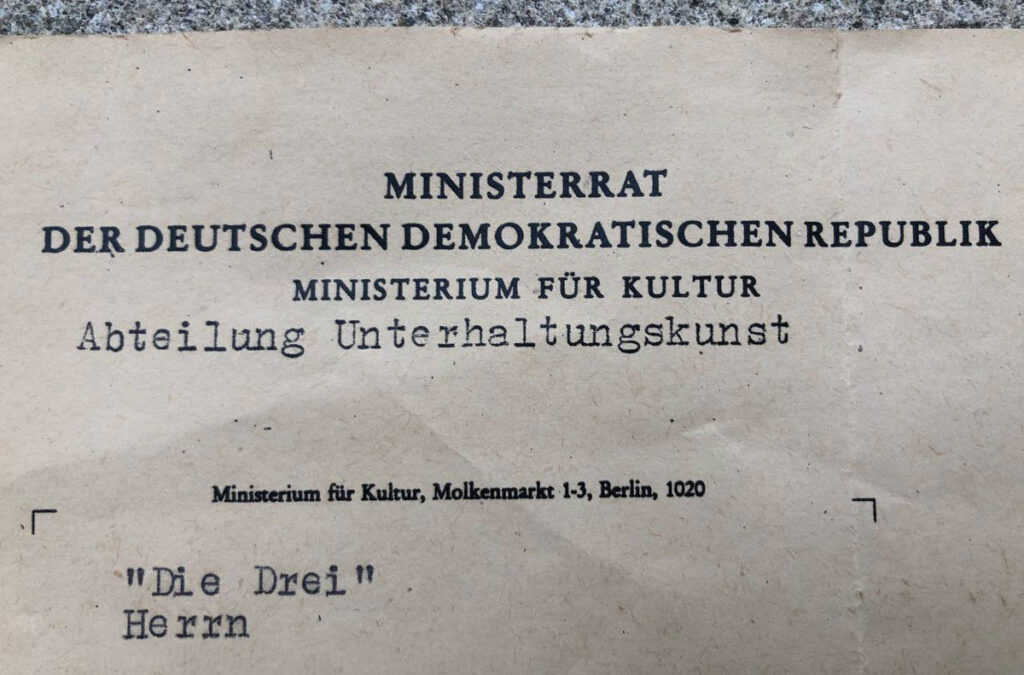 Briefkopf vom Ministerrat der DDR, altes Papier